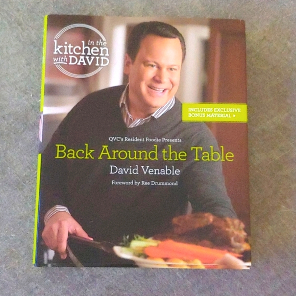 David Venable Cookbook "Back Around the Table" QVC. Food cooking